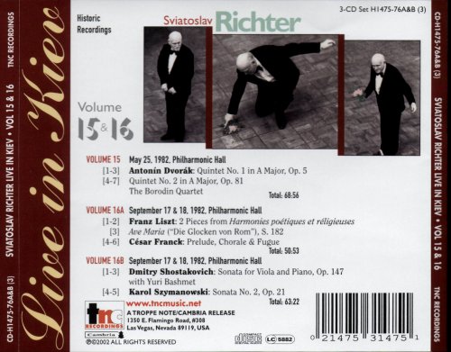 Sviatoslav Richter - Live in Kiev Vol.15~16 (1982) [2002]