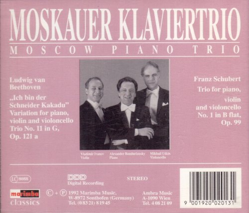 Moscow Trio - Beethoven / Schubert (1992)