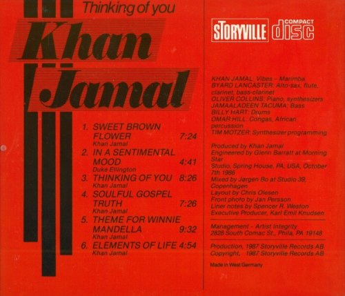 Khan Jamal - Thinking Of You (1987) FLAC