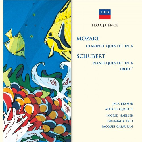 Jack Brymer, Allegri String Quartet, Ingrid Haebler, Grumiaux Trio, Jacques Cazauran - Mozart: Clarinet Quintet - Schubert: Piano Quintet "Trout" (1993)