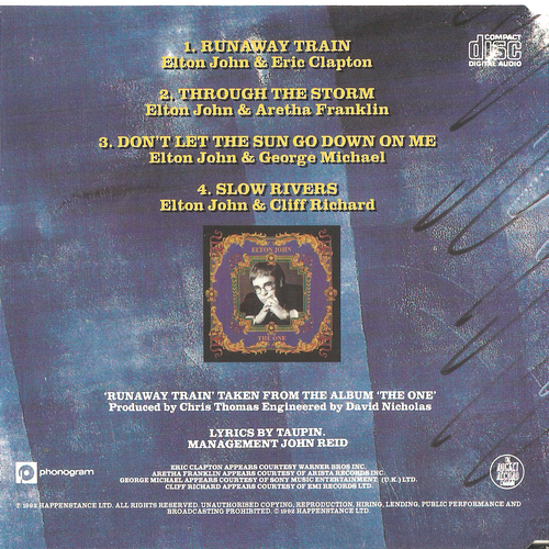 Elton John & Eric Clapton - Runaway Train (1992) CD-Rip