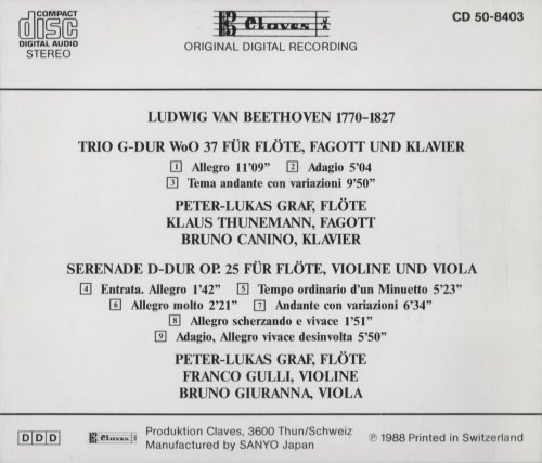 Peter-Lukas Graf - Beethoven: Flute Trios (1988) CD-Rip