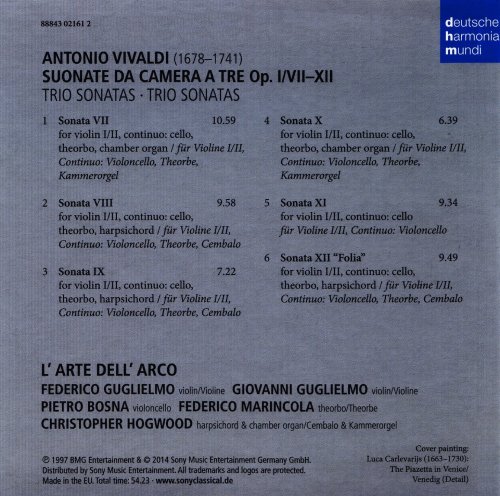 L’Arte dell’Arco - Vivaldi: Trio Sonatas Op. 1, VII-XII (2014) CD-Rip