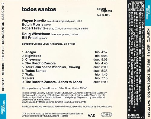 Robin Holcomb - Todos Santos (1988) CD-Rip