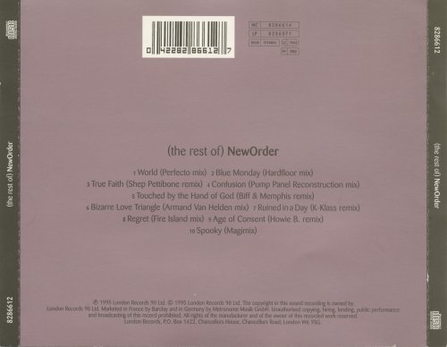 New Order - (the rest of) New Order (2CD) (1995) CD-Rip