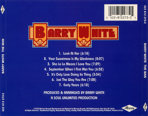 Barry White - The Man (1978) CD Rip