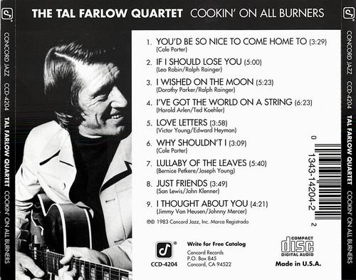 The Tal Farlow Quartet - Cookin' On All Burners (1983) CD Rip