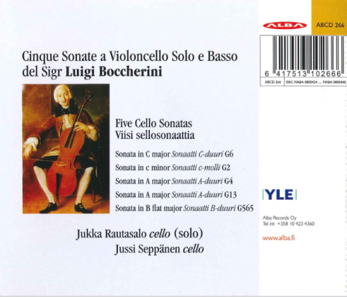 Jukka Rautasalo, Jussi Seppänen - Boccherini: Cello Sonatas (2009)