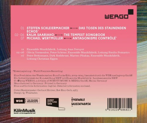 Ensemble Musikfabrik - Steffen Schleiermacher, Kaija Saariaho, Michael Wertmüller: Sturm (2019)