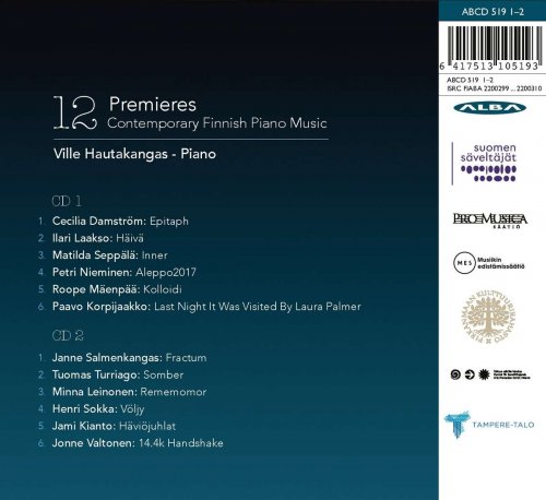 Ville Hautakangas - 12 Premieres - Contemporary Finnish Piano Music (2024)