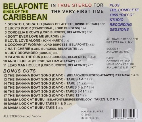 Harry Belafonte - Belafonte Sings of the Caribbean (2013)