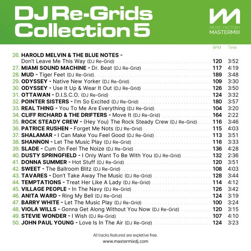 VA - Mastermix: DJ Re-Grids Collection 5 (2024)