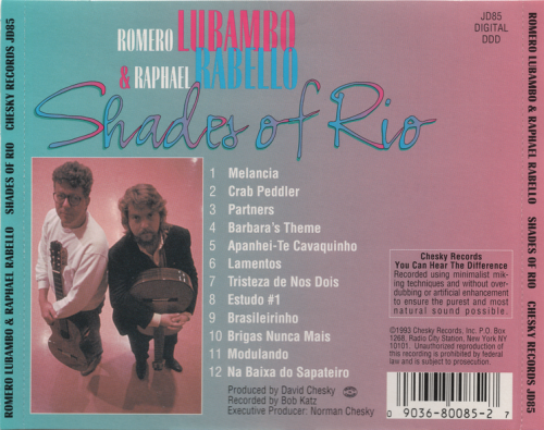 Romero Lubambo & Raphael Rabello - Shades of Rio (1993)