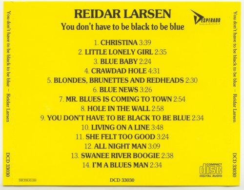 Reidar Larsen - You Don't Have To Be Black To Be Blue (1987)