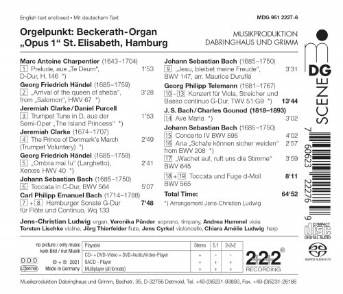 Jens-Christian Ludwig, Jörg Thierfelder - Orgelpunkt - Beckerath-Organ, St. Elisabeth, Hamburg, Vol. 1 (2021)