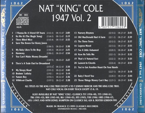 Nat "King" Cole - The Chronological Classics: 1947, Vol. 2 (1999)