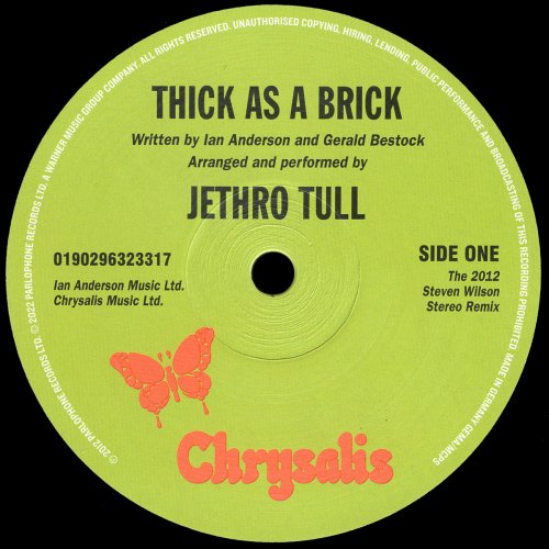 Jethro Tull - Thick as a Brick (50th Anniversary Edition) (2022) LP