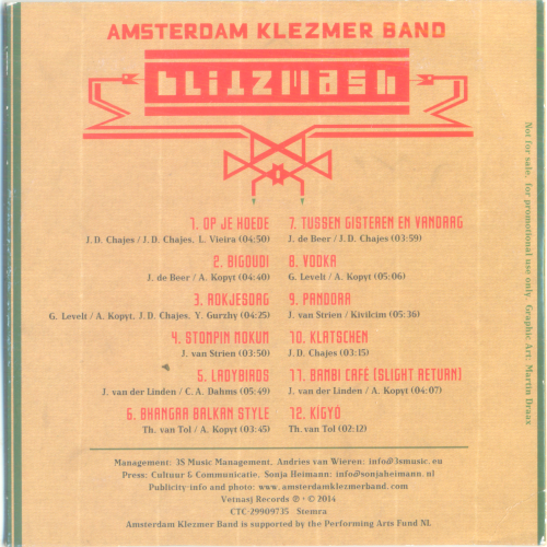 Amsterdam Klezmer Band – Blitzmash (2014)