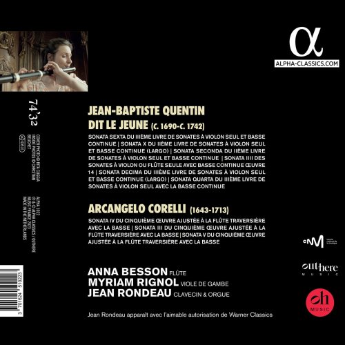 Anna Besson, Myriam Rignol, Jean Rondeau - Corelli & Quentin: Flute Sonatas (2024) [Hi-Res]