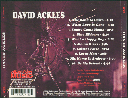 David Ackles - David Ackles (1968 Reissue) (2002) CD-Rip
