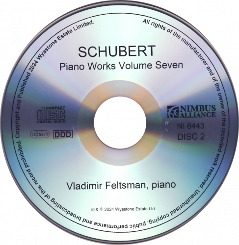 Vladimir Feltsman - Schubert: Piano Works, Vol. 7 (2024) CD-Rip