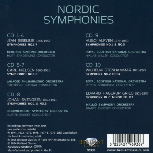 Royal Scottish National Orchestra, Niklas Willén - Nordic Symphonies (2024)