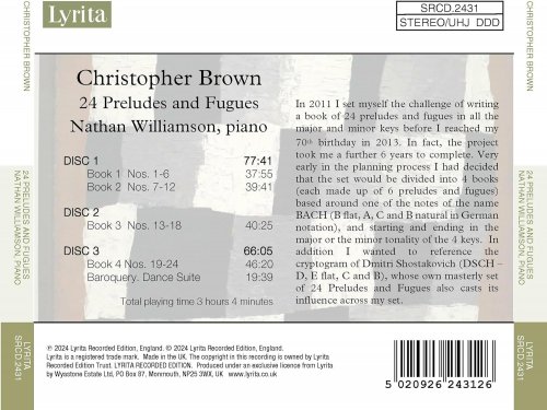 Nathan Williamson - Christopher Brown: 24 Preludes & Fugues (2024) [Hi-Res]