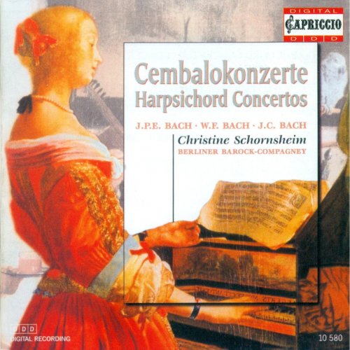 Christine Schornsheim, Berlin Barock Compagney -  C.P.E., W.F. & J.C. Bach: Harpsichord Concertos (1998)