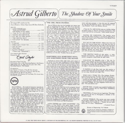 Astrud Gilberto - The Shadow Of Your Smile (1965)