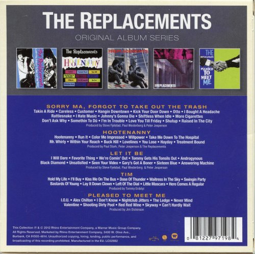 The Replacements - Original Album Series (2012) [5CD Box Set]