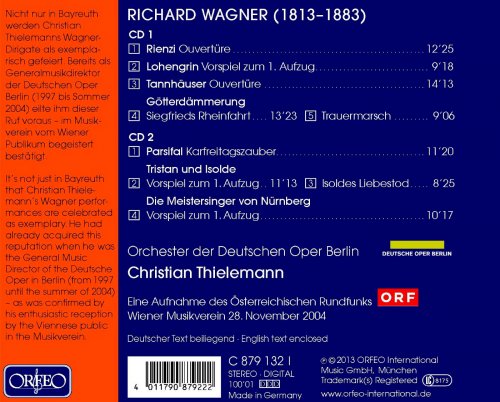 Orchestra of the Deutsche Oper Berlin, Christian Thielemann - Wagner: Orchestral Music (Live) (2013)