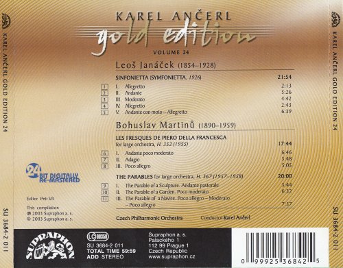 Karel Ancerl - Gold Edition: Janacek, Martinu (2003)