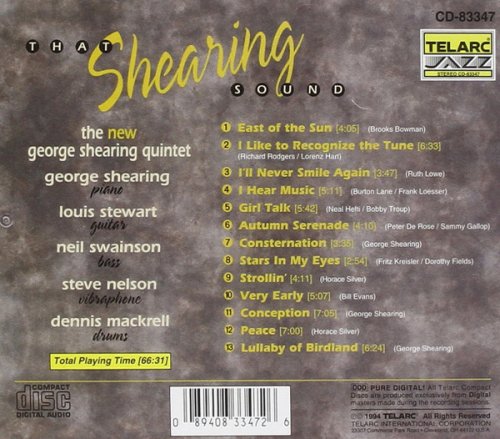 The New George Shearing Quintet - That Shearing Sound (1994) CD Rip