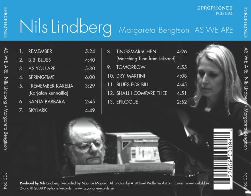 Nils Lindberg, Margareta Bengtson - As We Are (2008) CD Rip