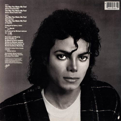 Michael Jackson - The Way You Make Me Feel (US 12") (1987)