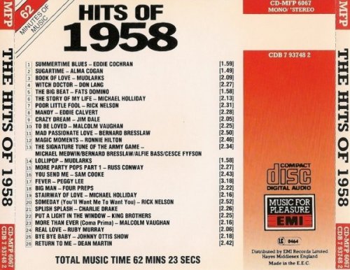 VA - The Hits Of 1958 (1990)