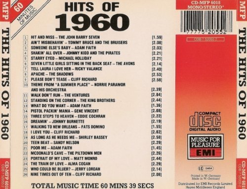 VA - The Hits Of 1960 (1988)