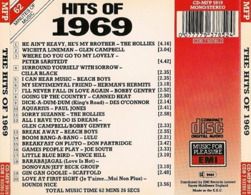 VA - The Hits Of 1969 (1990)