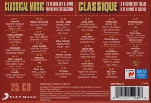 VA - Classical Music: 25 Legendary Albums For The Perfect Collection (2010) [25CD Box Set]