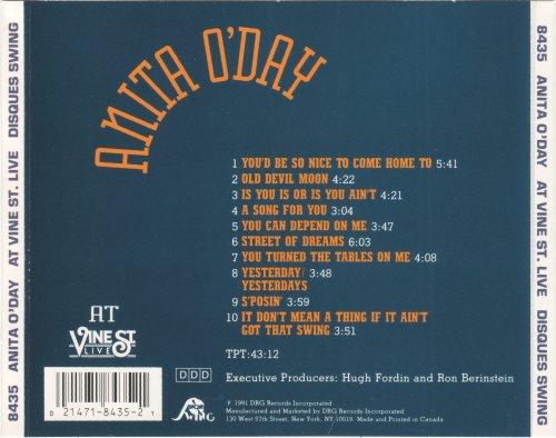 Anita O'Day - At Vine St. Live (1991)