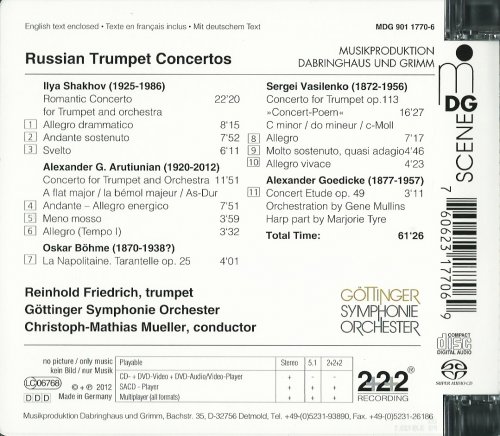 Reinhold Friedrich, Göttinger Symphonie Orchester, Christoph-Mathias Mueller - Russian Trumpet Concertos (2012) CD-Rip