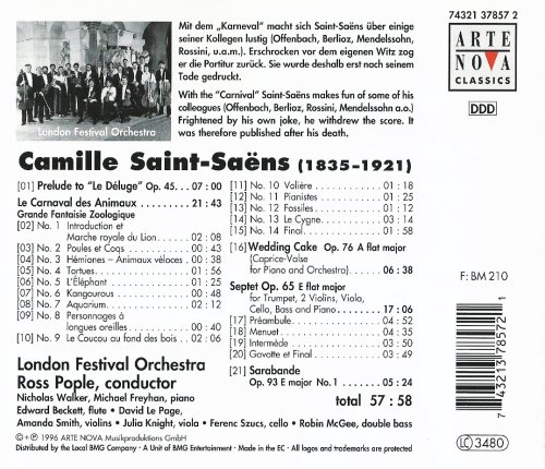 Ross Pople - Saint-Saëns: Le Carnaval des Animaux, Septet (1996)