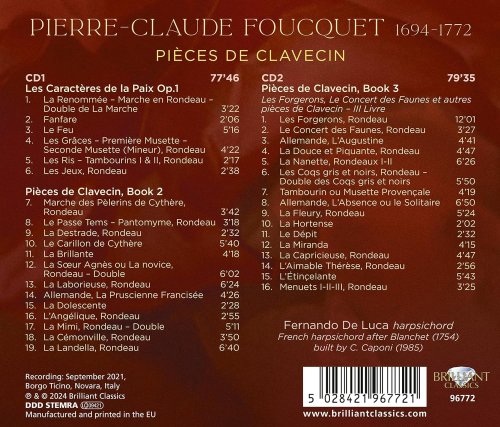 Fernando De Luca - Foucquet: Pièces de clavecin (2024) [Hi-Res]