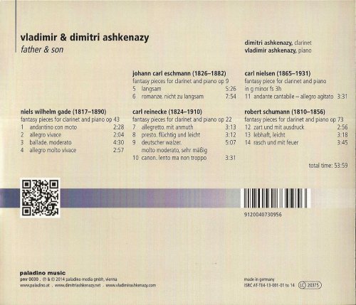 Dimitri Ashkenazy, Vladimir Ashkenazy - Works for Clarinet and Piano (2014) CD-Rip