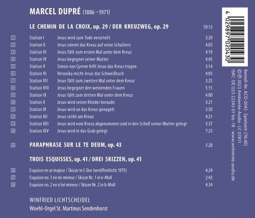 Winfried Lichtscheidel - Dupré: Organ Works (2024) [Hi-Res]