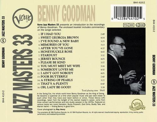 Benny Goodman - Verve Jazz Masters 33 (1994)