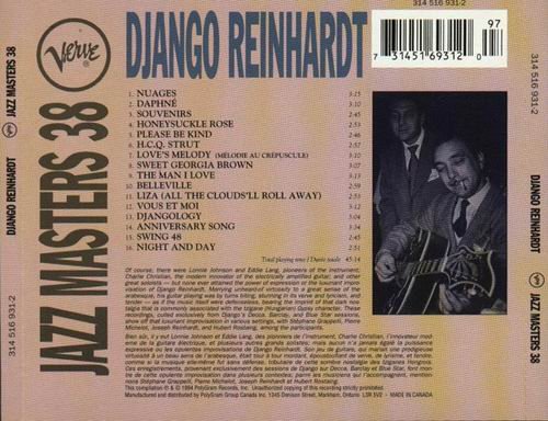 Django Reinhardt - Verve Jazz Masters 38 (1994)