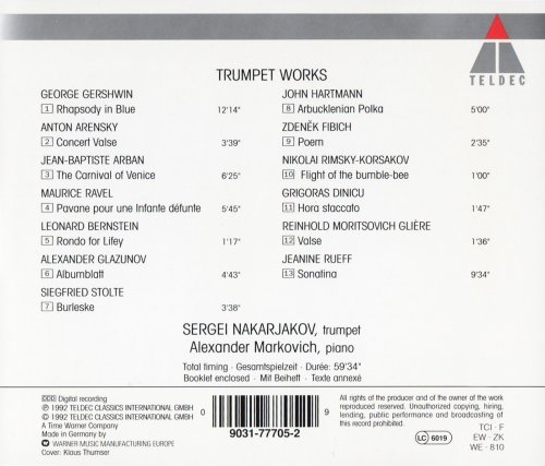 Sergei Nakarjakov, Alexander Markovich - Trumpet Works (1992) CD-Rip