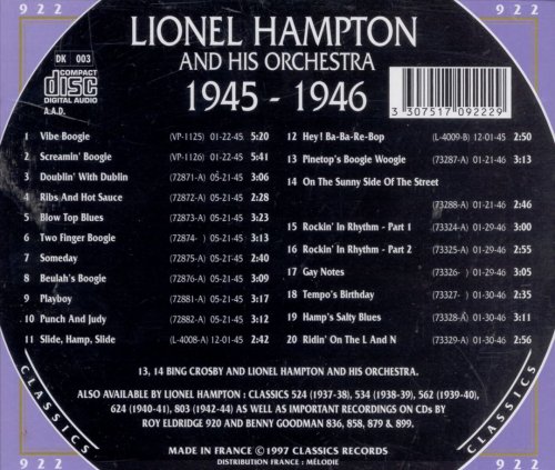 Lionel Hampton - The Chronological Classics: 1945-1946 (1997)