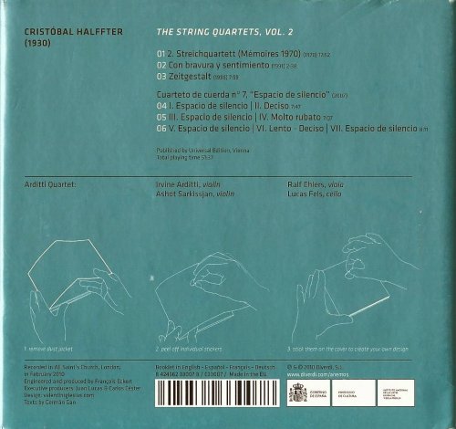 Arditti Quartet - Cristóbal Halffter: String Quartets, Vol. 2 (2010) CD-Rip